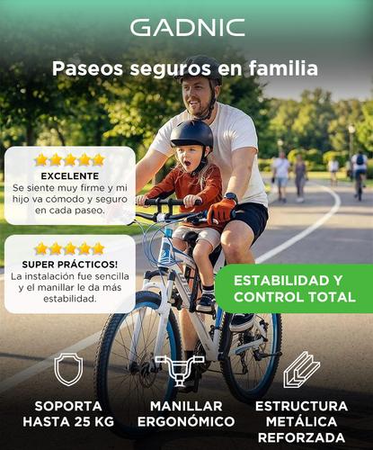 Asiento Infantil Para Bicicleta GADNIC Con Manillar Hasta 25kg - 1