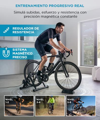 Rodillo De Entrenamiento Magnetico Force By Gadnic Para Bicicleta Regulador De Resistencia Capacidad 150kg Estructura Acero - 2