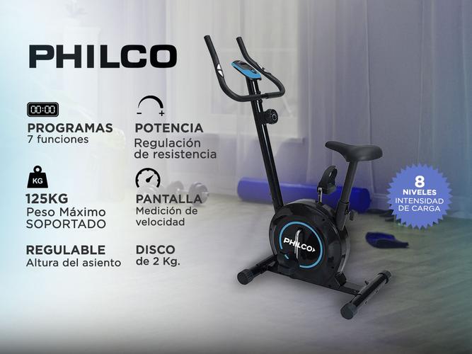 Bicicleta Fija Philco VK61060 Spinning Indoor Disco Inercia 2kg 8 niveles - 1