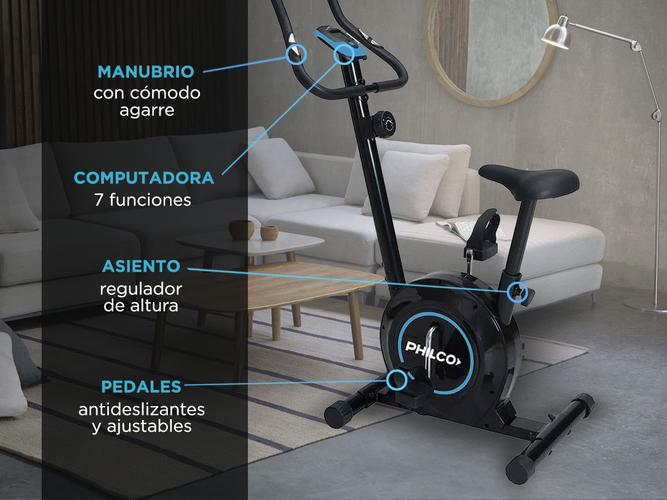 Bicicleta Fija Philco VK61060 Spinning Indoor Disco Inercia 2kg 8 niveles - 2