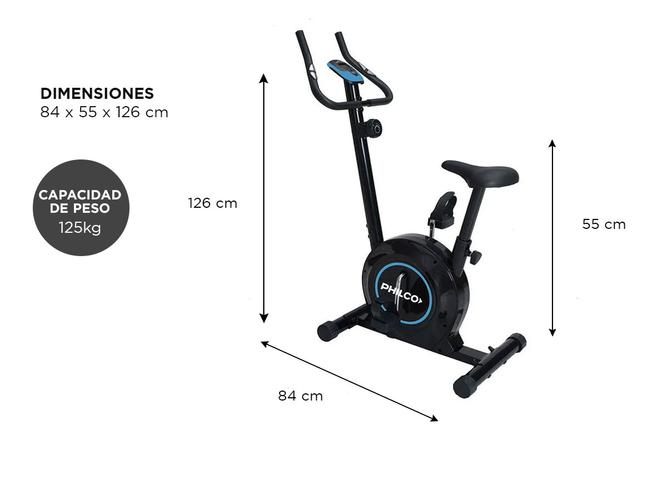 Bicicleta Fija Philco VK61060 Spinning Indoor Disco Inercia 2kg 8 niveles - 4