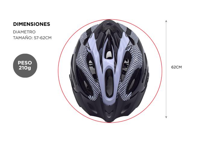 Casco Bicicleta Zykel Con Visera Regulación Ventilaciones  - 5