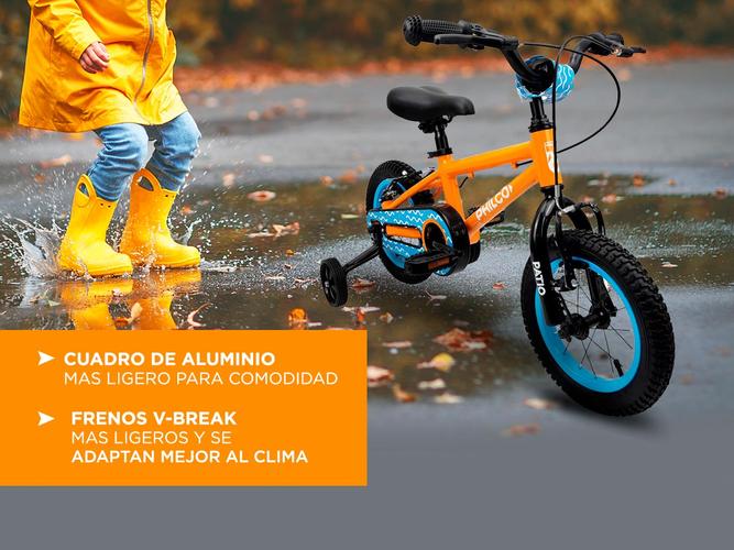 Bicicleta Philco Rodado 12 niño Cuadro Aluminio V-brake - 3