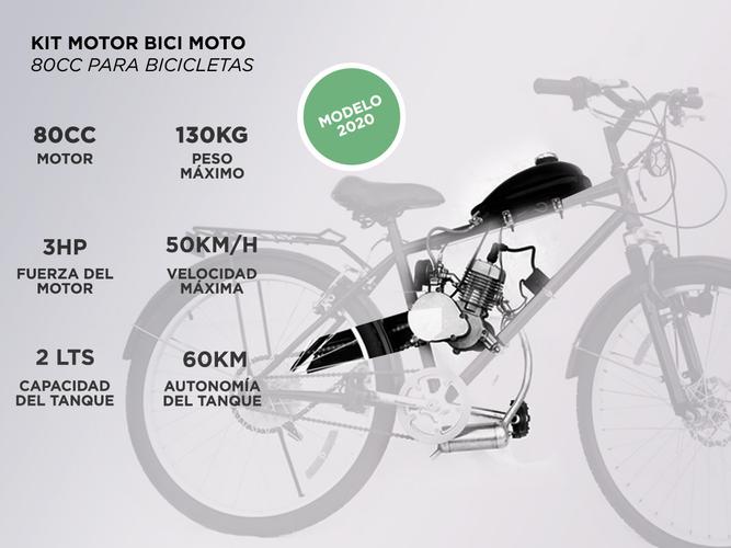 Kit Motor Bici Moto 80CC para Bicicletas - 1