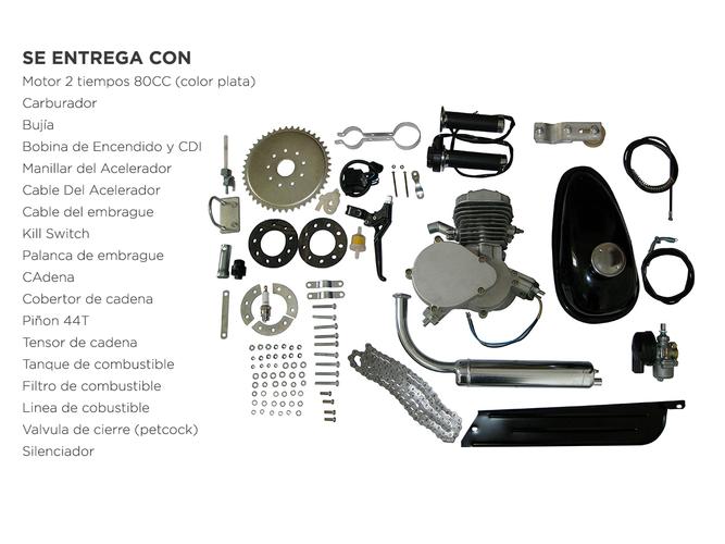 Kit Motor Bici Moto 80CC para Bicicletas - 5