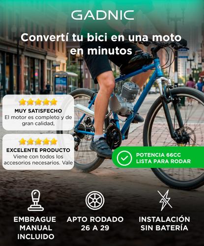Kit Motor Bicicleta Gadnic 80cc Conversión Completa - 1