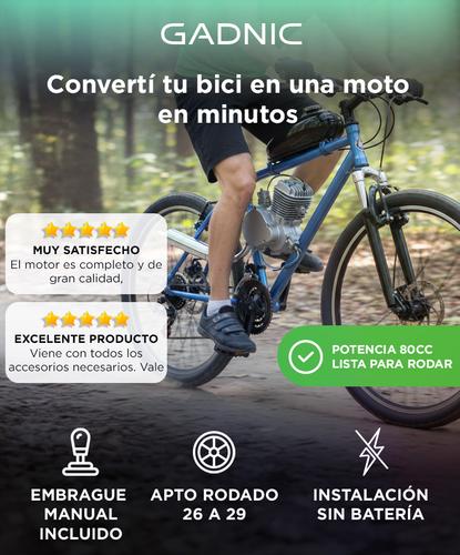Kit Motor Bici Moto 80CC para Bicicletas - 1