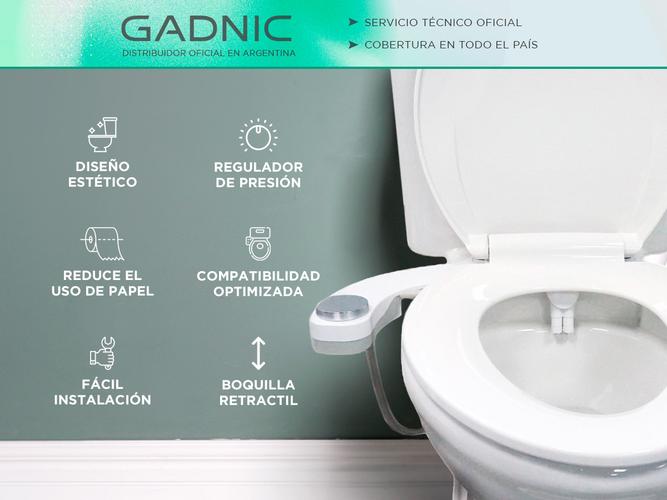 Bidet Para Inodoro Gadnic CleanSeat 200 Agua Fría 2 Boquillas - 1