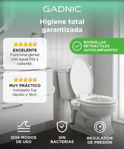 Bidet Para Inodoro Gadnic CleanSeat 200 Agua Fría 2 Boquillas - 1