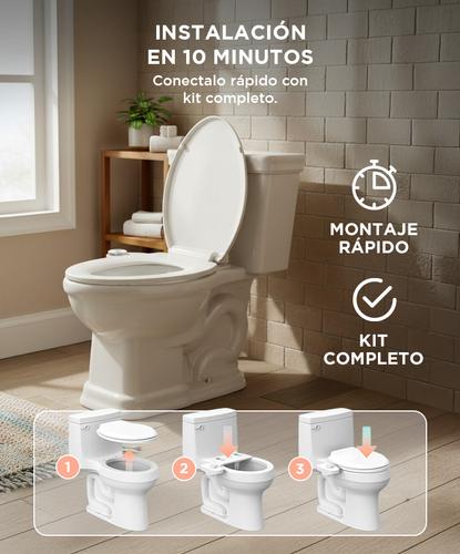 Bidet Para Inodoro Gadnic CleanSeat 200 Agua Fría 2 Boquillas - 2