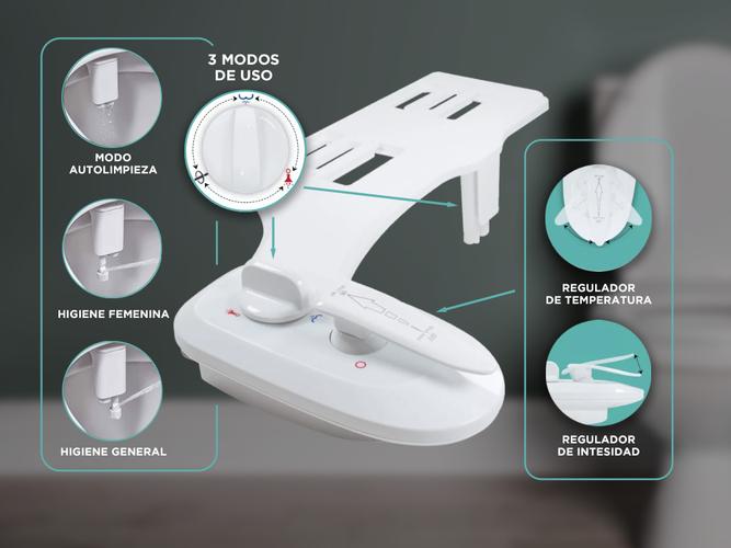 Bidet Para Inodoro Gadnic Agua Friacaliente  - 2