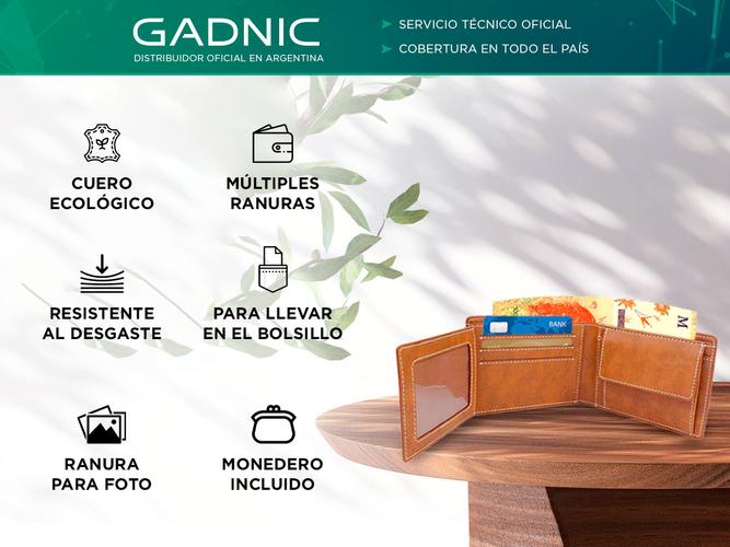 Billetera Ecológica Gadnic WALLET3 3 Capas Para Tarjeta Billetes - 1