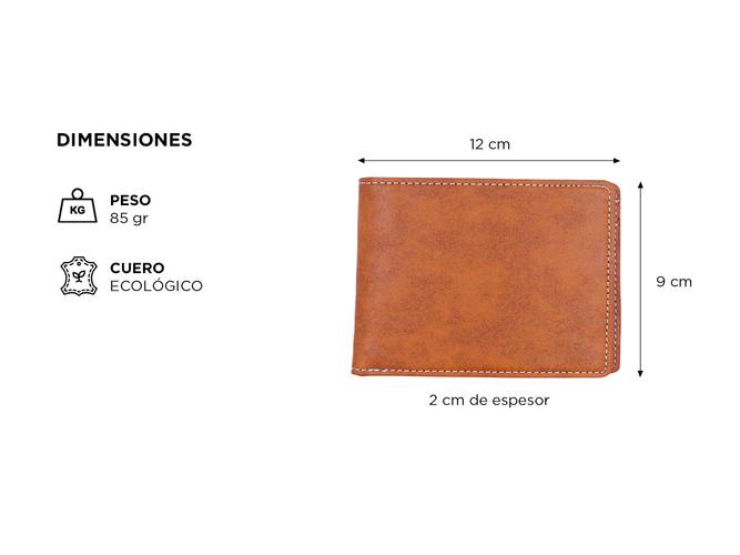 Billetera Ecológica Gadnic WALLET3 3 Capas Para Tarjeta Billetes - 5