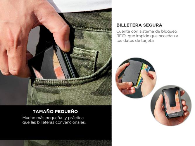 Billetera Gadnic de Aluminio con Clip Tarjetero Elegante - 2