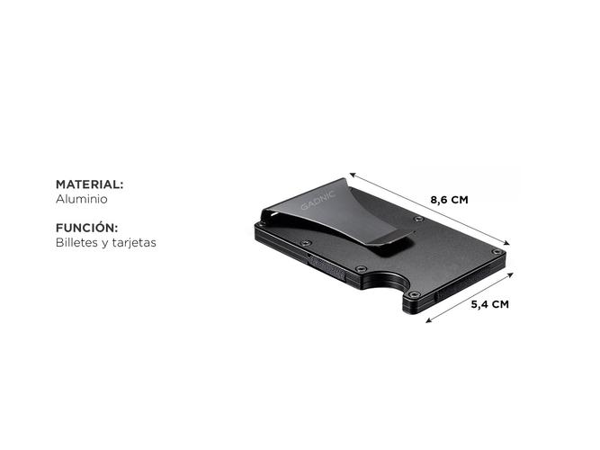 Billetera Gadnic de Aluminio con Clip Tarjetero Elegante - 4