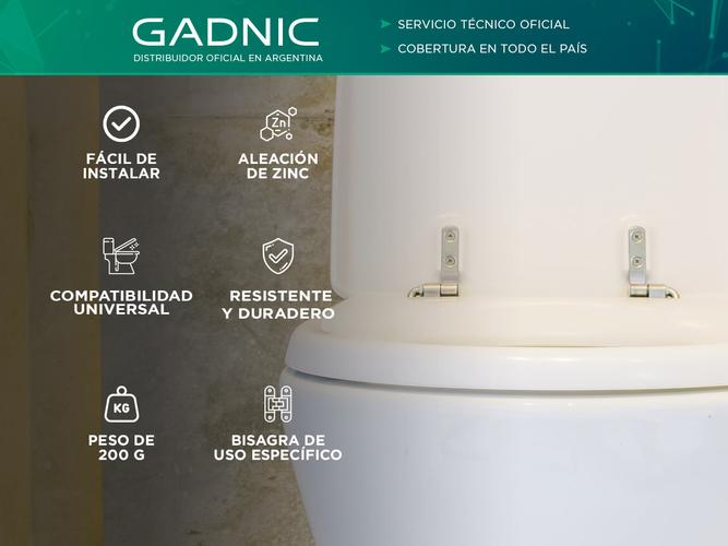 Juego de Bisagras para Inodoro Gadnic x2 unidades - 1