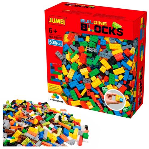 Bloques Para Armar Jumei De Plastico 500 Piezas Para Jugar  - 0
