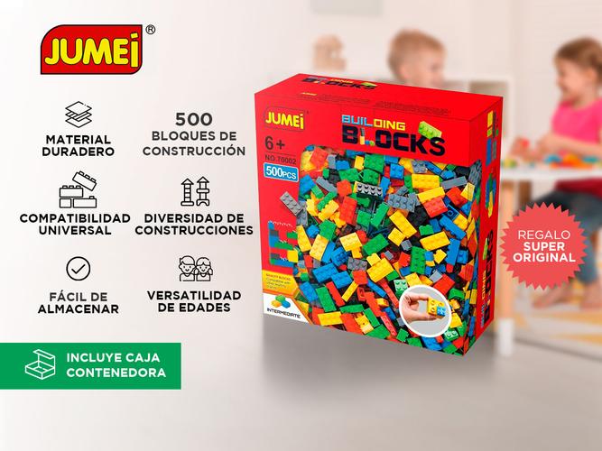 Bloques Para Armar Jumei De Plastico 500 Piezas Para Jugar  - 1