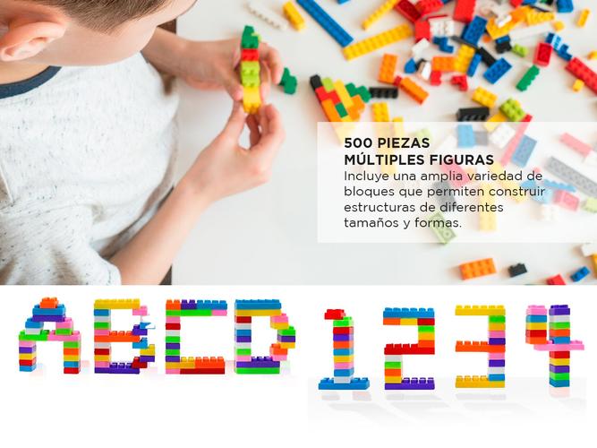 Bloques Para Armar Jumei De Plastico 500 Piezas Para Jugar  - 2
