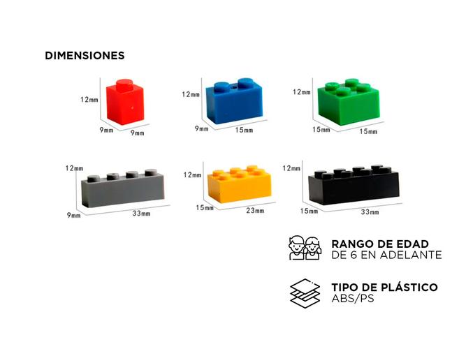 Bloques Para Armar Jumei De Plastico 500 Piezas Para Jugar  - 3