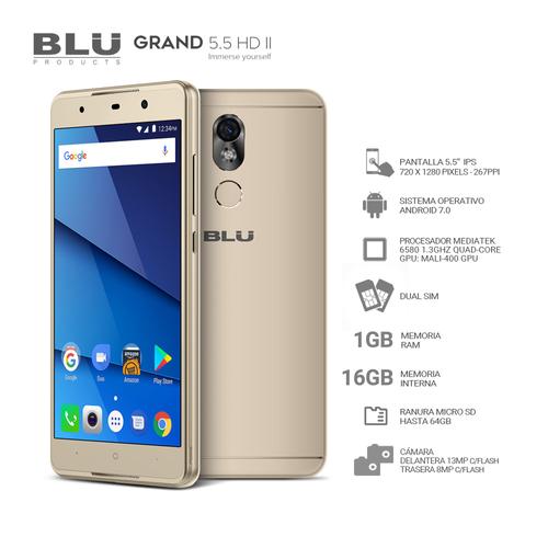 Celular Blu Grand 5.5 HD II 3G/4G HSPA+ 5,5