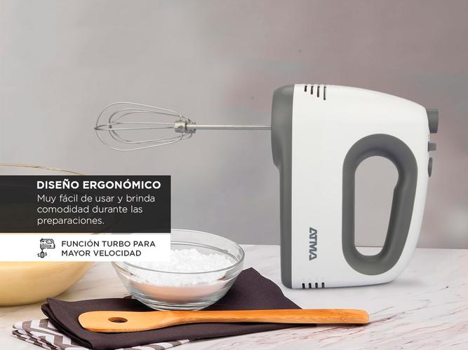 Batidora de Mano Atma 5 Velocidades Turbo Blanca 300W BM8738AP - 3