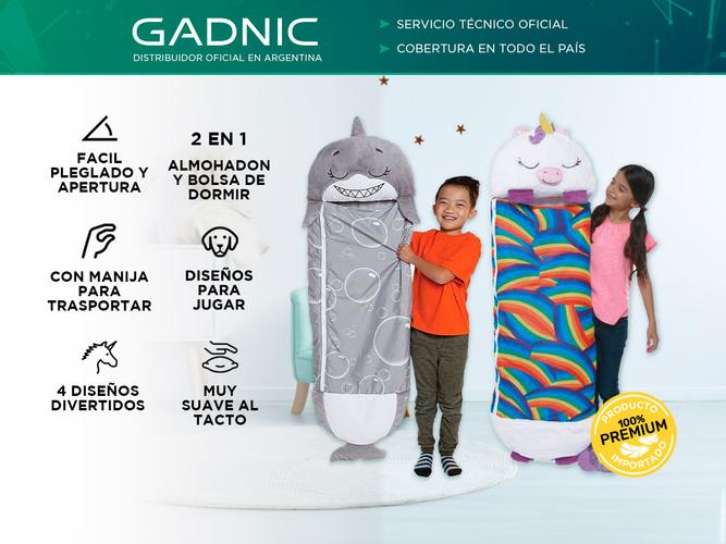 Bolsa De Dormir Gadnic Happy Bag Para Niños Peluche Y Almohada - 1