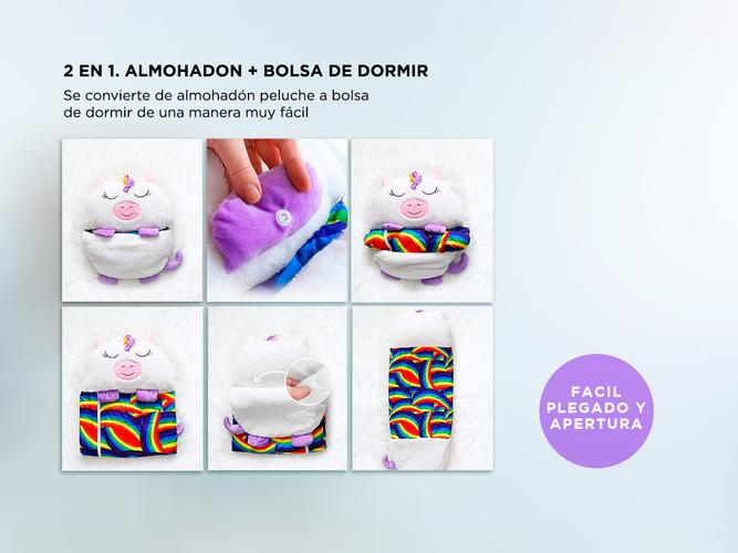 Bolsa De Dormir Gadnic Happy Bag Para Niños Peluche Y Almohada - 2