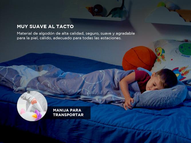 Bolsa De Dormir Gadnic Happy Bag Para Niños Peluche Y Almohada - 3