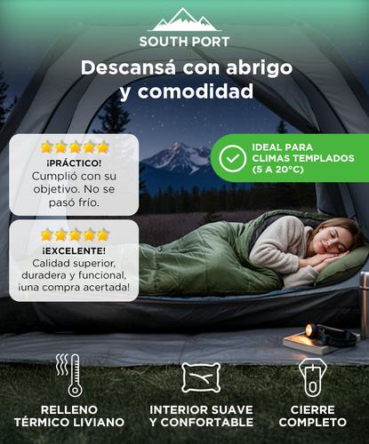 Bolsa de Dormir SouthPort Camping Con Cierre - 1