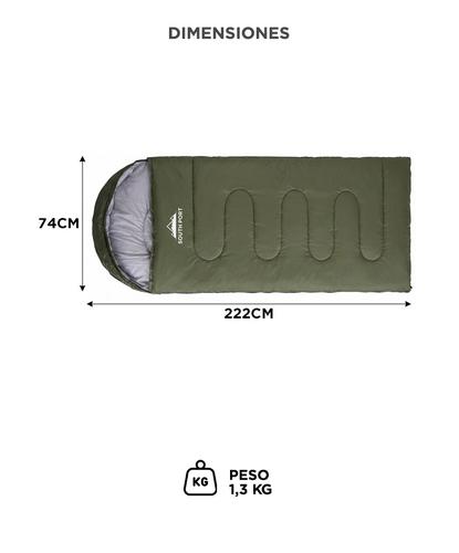 Bolsa De Dormir South Port By Gadnic 222 x 74 cm  Exterior Camping Trekking  - 5