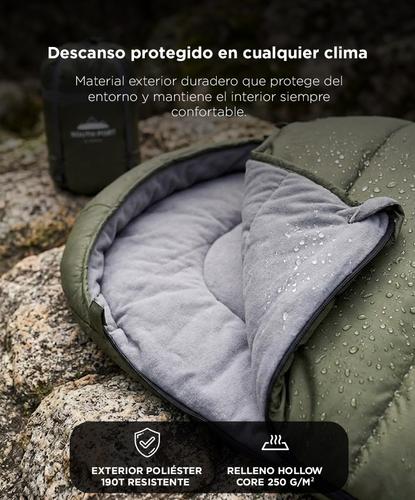 Bolsa De Dormir Tipo Momia South Port By Gadnic 222 x 78 cm Exterior Camping Trekking  - 3