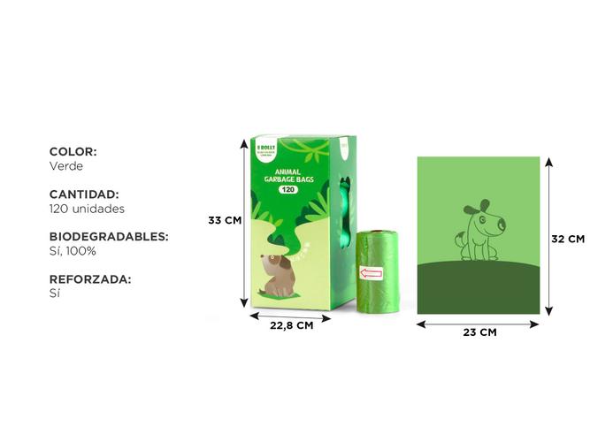 Bolsitas Sanitarias Biodegradables Gadnic Para Perros x120  - 3