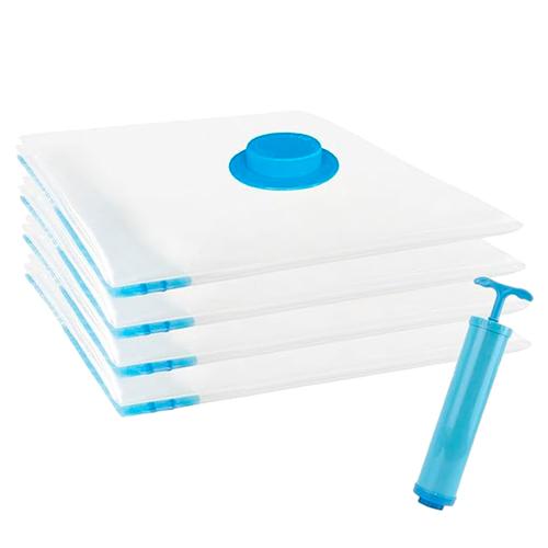 Kit Bolsas Al Vacio 4 En 1 Gadnic Para Guardar Ropa 40 x 60 cm - 0