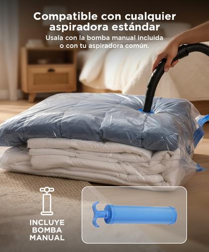 Kit Bolsas Al Vacio 4 En 1 Gadnic Para Guardar Ropa 40 x 60 cm - 3