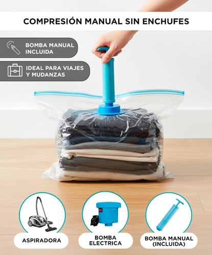  Kit Bolsas Al Vacio x4 Gadnic Para Guardar Ropa 50 x 70 cm - 3