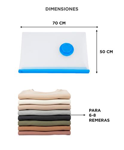  Kit Bolsas Al Vacio x4 Gadnic Para Guardar Ropa 50 x 70 cm - 5