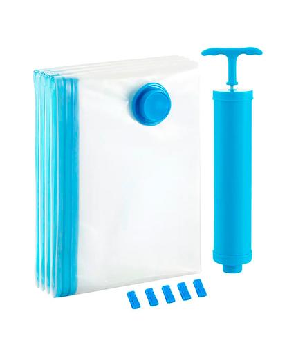  Kit Bolsas Al Vacio x4 Gadnic Para Guardar Ropa 50 x 70 cm - 6