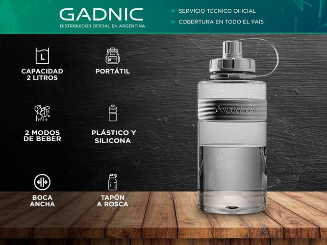 Botella Deportiva Gadnic Portatil 2 Litros - 1