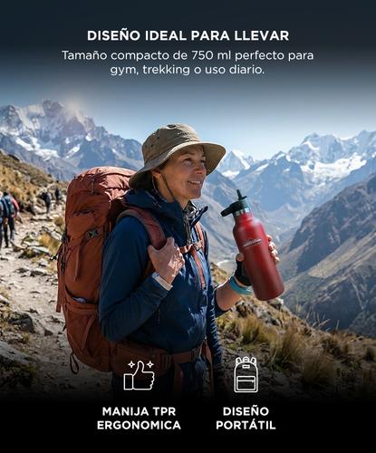 Botella Termica con Pico Southport by Gadnic 750 ml Acero Inoxidable Doble Capa - 4