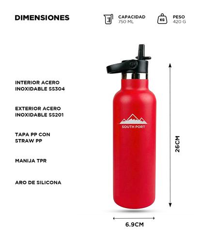 Botella Termica con Pico Southport by Gadnic 750 ml Acero Inoxidable Doble Capa - 5