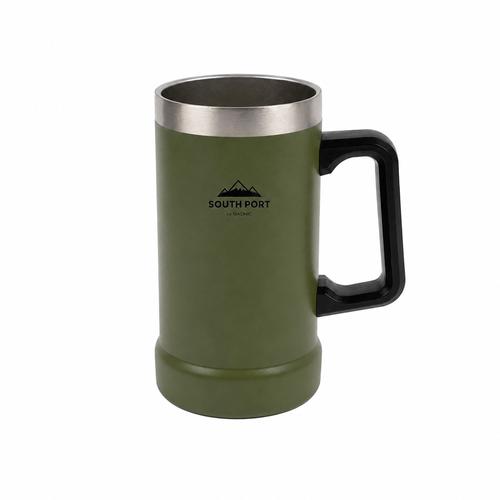 Vaso Chopero Térmico South Port By Gadnic 710 ml Doble Capa Acero Inoxidable 304 + 201 Con Manija Ergonómica - 0