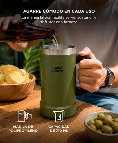 Vaso Chopero Térmico South Port By Gadnic 710 ml Doble Capa Acero Inoxidable 304 + 201 Con Manija Ergonómica - 3