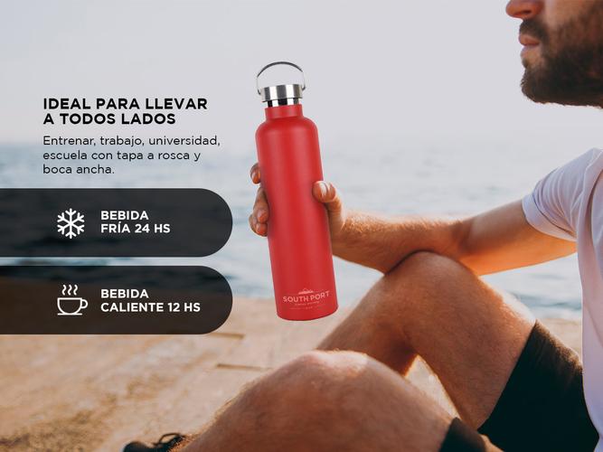 Botella South Port Térmica Deportiva 750 Acero Inoxidable - 2