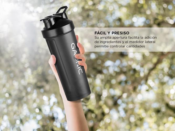 Botella Shaker Gadnic Vaso Mezclador y Medidor - 3