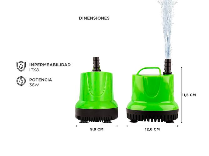 Bomba de Agua Sumergible Gadnic AQUA01 Desagotadora de Pecera - 4