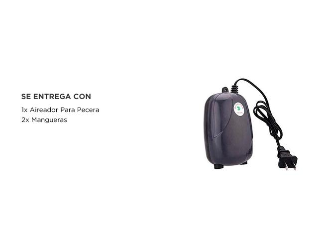 Aireador Pecera Gadnic 2 Salidas  2m Manguera Y 2 Piedras - 4