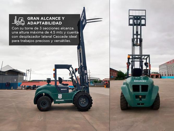 Autoelevador Diesel Brumby TodoTerreno 35 TN – Torre 45 Metros - 2