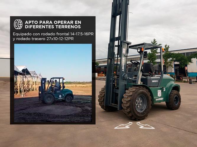 Autoelevador Diesel Brumby TodoTerreno 35 TN – Torre 45 Metros - 3