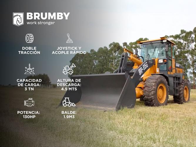 Pala Cargadora 3TN Brumby Balde 2m3 4x4 Cummins Weichai - 1